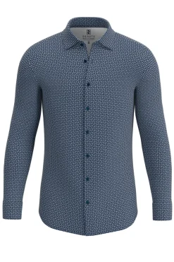 Desoto Miesten Kauluspaita, 671-283-530 JERSEY NOS Sininen Kuosi