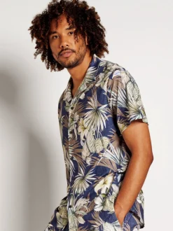 Desoto miesten paita, 83733-3-917 Vihreä Kuosi