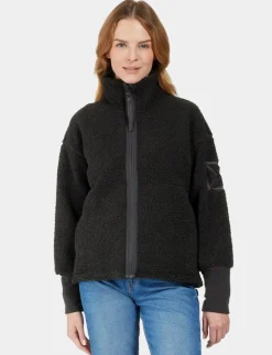 Didriksons naisten fleecetakki, MELLA WNS FZ 3 PU Musta