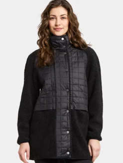 Didriksons naisten takki, HAZEL WNS JKT PU Musta