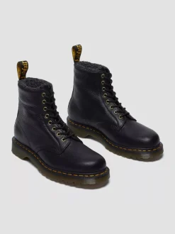 Dr. Martens Miesten Kengät, 1460 WARM LINED GRIZZLY -maiharit Musta