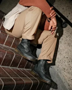 Dr. Martens Miesten Kengät, 1460 WARM LINED GRIZZLY -maiharit Musta