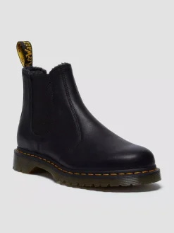 Dr. Martens miesten kengät, 2976 Warm Lined Grizzly Leather Chelsea nilkkurit, Musta