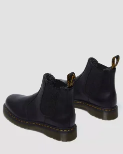 Dr. Martens miesten kengät, 2976 Warm Lined Grizzly Leather Chelsea nilkkurit, Musta