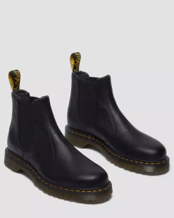 Dr. Martens miesten kengät, 2976 Warm Lined Grizzly Leather Chelsea nilkkurit, Musta