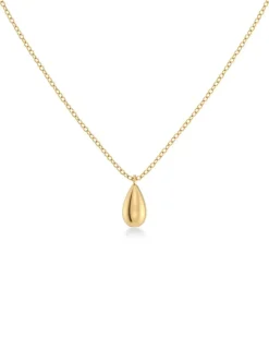 Edblad kaulakoru Drop Mini Necklace Gold, Gold pleated