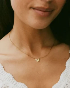 Edblad kaulakoru Papillon Necklace Gold, Gold pleated