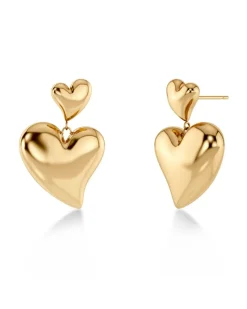 Edblad korvakorut Amorina Earrings, gold pleated