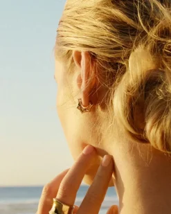 Edblad korvakorut, CANE HOOPS MULTI S GOLD Kullankeltainen