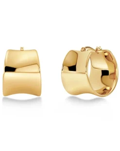 Edblad korvakorut, CANE HOOPS L GOLD Kullankeltainen