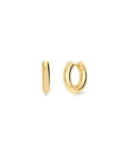 Edblad korvakorut, CHUNKY HOOPS S GOLD 14mm Kullankeltainen
