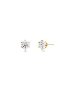 Edblad korvakorut, CROWN STUDS GOLD Kullankeltainen