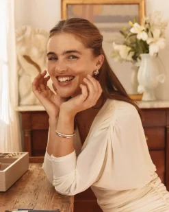 Edblad korvakorut Grace Hoops L Steel, Stainless steel