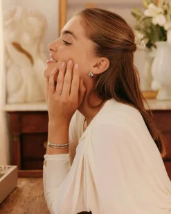 Edblad korvakorut Grace Hoops L Steel, Stainless steel