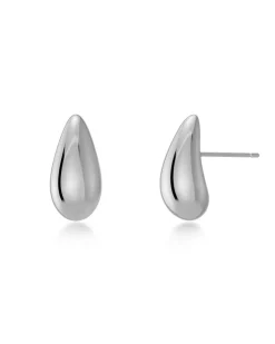 Edblad korvakorut Harmony Studs Steel, Hopeanharmaa