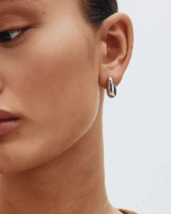 Edblad korvakorut Harmony Studs Steel, Hopeanharmaa