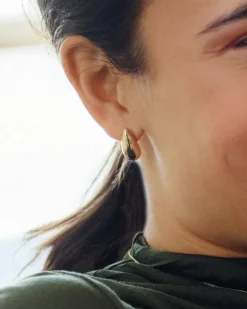 Edblad korvakorut, HARMONY STUDS STEEL Kullankeltainen