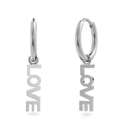 Edblad korvakorut Love Hoops Steel, Stainless steel