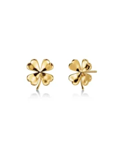 Edblad korvakorut Lucky Studs Gold, Gold pleated