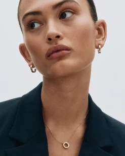 Edblad korvakorut Monaco Earrings Mini Gold, Gold pleated