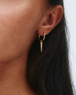 Edblad korvakorut Peak Hoops, kullankeltainen