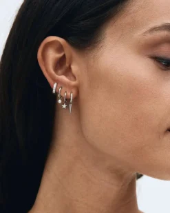 Edblad korvakorut Peak One Hoops Sirius Steel, Stainless steel