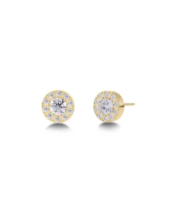Edblad korvakorut Thassos Studs Mini Gold, Gold pleated