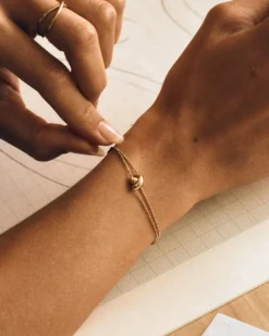 Edblad rannekoru Alexa Bracelet, Gold pleated