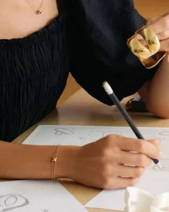 Edblad rannekoru Alexa Bracelet, Gold pleated