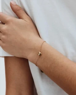 Edblad rannekoru Barley Bracelet Gold, Gold pleated