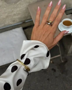 Edblad rannekoru, HARMONY BANGLE MIXED Kullankeltainen