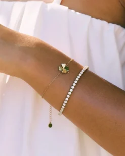 Edblad rannekoru Lucky Bracelet Gold, Gold pleated