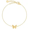 Edblad rannekoru Papillon Bracelet Gold, Gold pleated