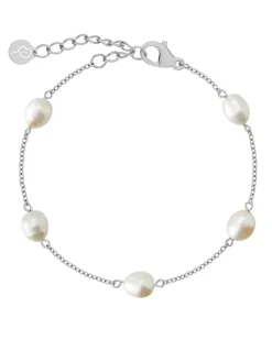 Edblad rannekoru, PERLA BRACELET MULTI STEEL Hopeanharmaa