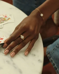 Edblad rannekoru Thassos Bracelet Gold, Gold pleated