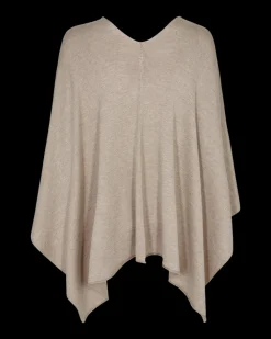 Freequent Naisten Neuleponcho, Claudisse S Cape Harmaanruskea