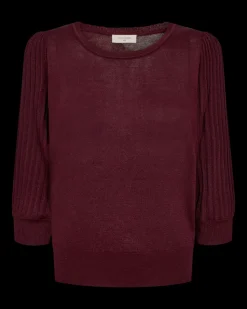 Freequent Glitta Pullover, Viininpunainen