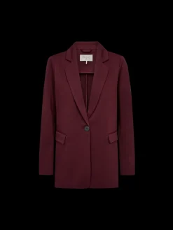 Freequent Naisten Bleiseri Nanni ja Fashion Strukture Viininpunainen