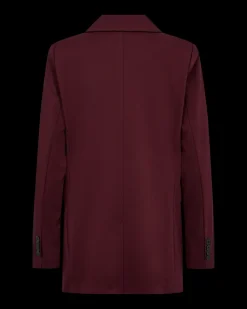 Freequent Naisten Bleiseri Nanni ja Fashion Strukture Viininpunainen