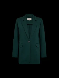 Freequent Naisten Bleiseri Nanni ja Fashion Strukture Tummanvihreä