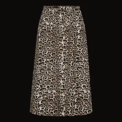 Freequent naisten hame, Malay skirt Ruskea Kuosi