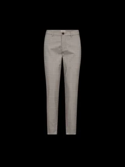 Freequent naisten housut, REX PANT Beige Ruutu