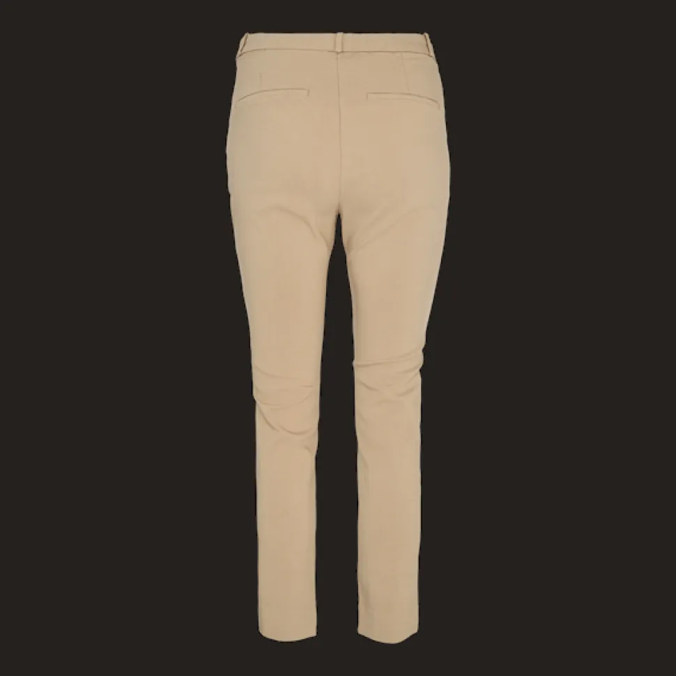 Freequent Naisten Housut, SOLVEJ ANKLE PANT Vaalea Beige