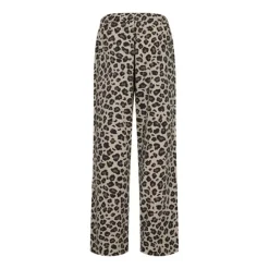 Freequent naisten housut, FQLAVISCO-PANTS Ruskea Kuosillinen