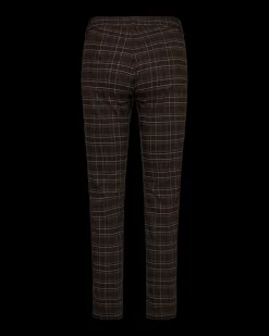 Freequent naisten housut, REX PANT Beige Ruutu