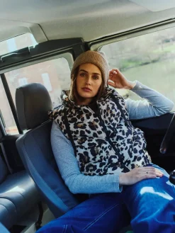 Freequent naisten liivi, JOYCO WAISTCOAT Ruskea Kuosi