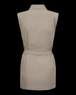 Freequent Naisten Liivi, LAVA WAISTCOAT Vaalea Beige