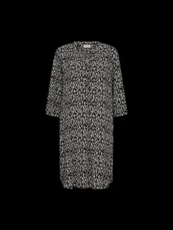 Freequent naisten mekko, ADNA DRESS Mustavalkoinen