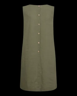 Freequent Naisten Mekko LAVARA U DRESS Armeijanvihreä