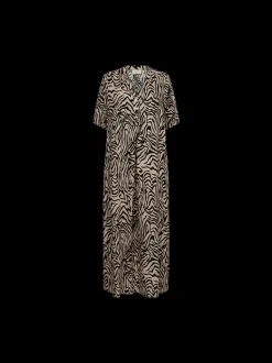 Freequent naisten mekko, LARIN DRESS Ruskea Kuosi